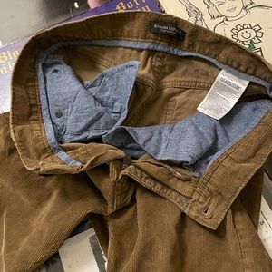 Banana Republic Corduroy Pima Cotton Tan Beige Straight Leg Pants Men's 29 X 30